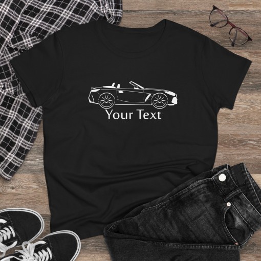 BMW Z4 G89 - T-shirt femme avec texte personnalisable - Idée cadeau pour Noël et Anniversaire