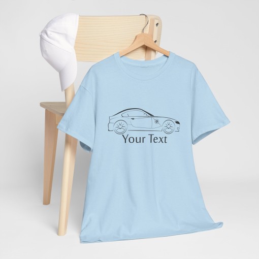 BMW Z4 e86 – T-shirt con testo personalizzabile – Idea regalo perfetta per Natale e Compleanni