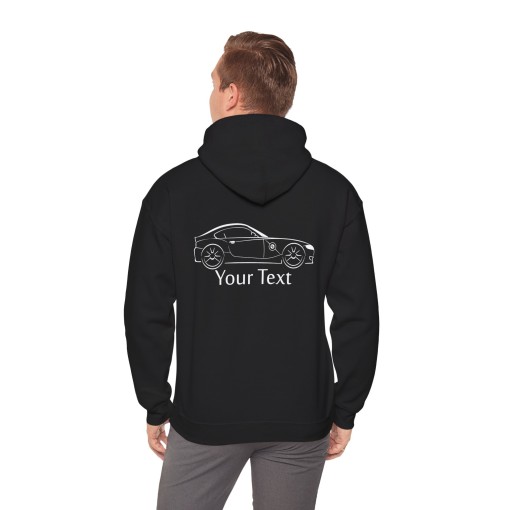 BMW Z4 e86 – Hoodie mit personalisierbarem Text – Perfektes Geschenk zu Weihnachten & Geburtstag