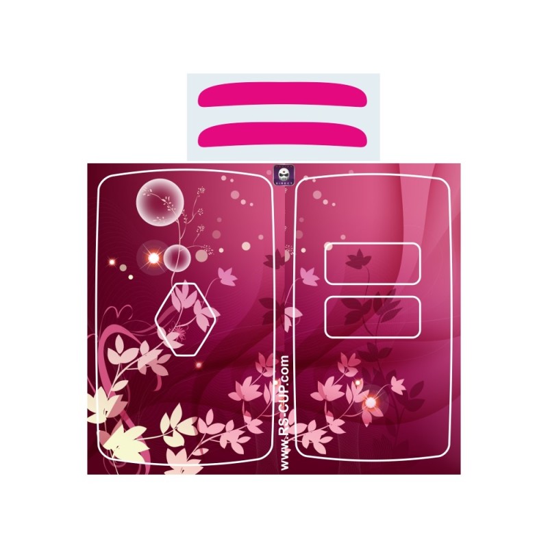 2 buttons Key sticker for Clio 5 Megane 4 Scenic 4 Captur 2 pink look