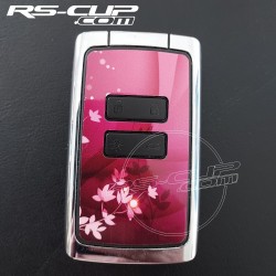 2 buttons Key sticker for Clio 5 Megane 4 Scenic 4 Captur 2 pink look