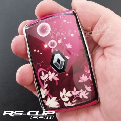 2 buttons Key sticker for Clio 5 Megane 4 Scenic 4 Captur 2 pink look