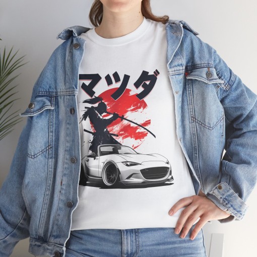 MX5 ND Samurai Kanji T-shirt unisex per appassionati di Mazda MX-5 per uomo e donna