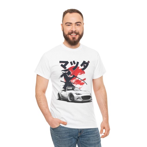 MX5 ND Samurai Kanji T-shirt unisex per appassionati di Mazda MX-5 per uomo e donna