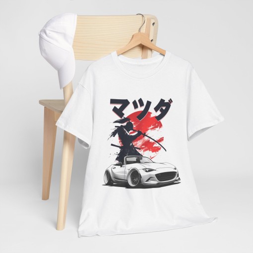 MX5 ND Samurai Kanji T-shirt for Mazda MX-5 enthusiasts for men and women
