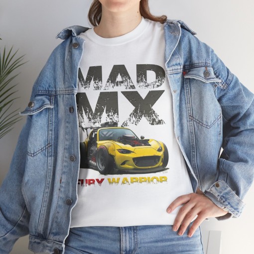 MX5 ND MAD MX Fury Warrior T-shirt for Mazda MX-5 enthusiasts for men and women