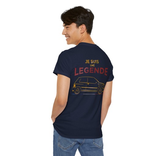 T-shirt JE SUIS UNE LEGENDE avec silhouette RENAULT CLIO RS WILLIAMS pour homme et femme