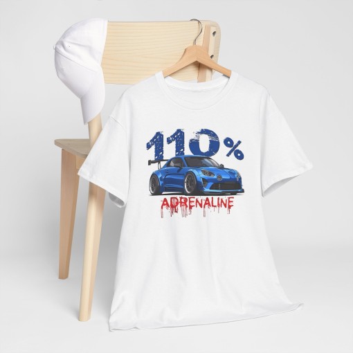 110% ADRENALINE Men Tshirt with ALPINE A110 R