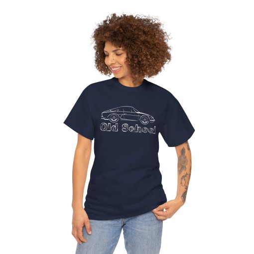 OLD SCHOOL NEW SCHOOL Tshirt t-shirt featuring the silhouette of the ALPINE A110 available in men’s and women’s