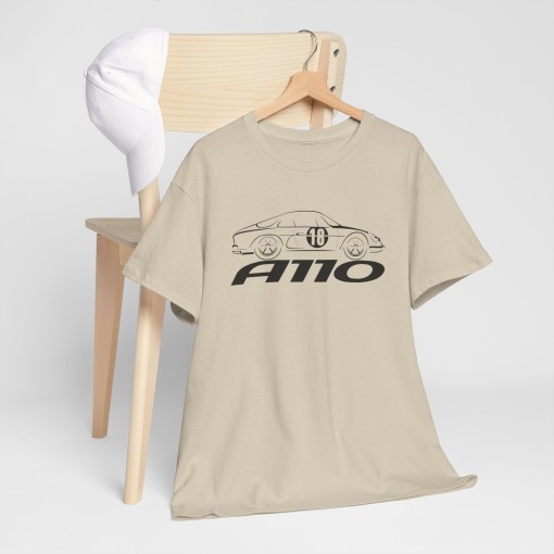 A110 Berlinette T-shirt homme avec silhouette de Alpine Renault
